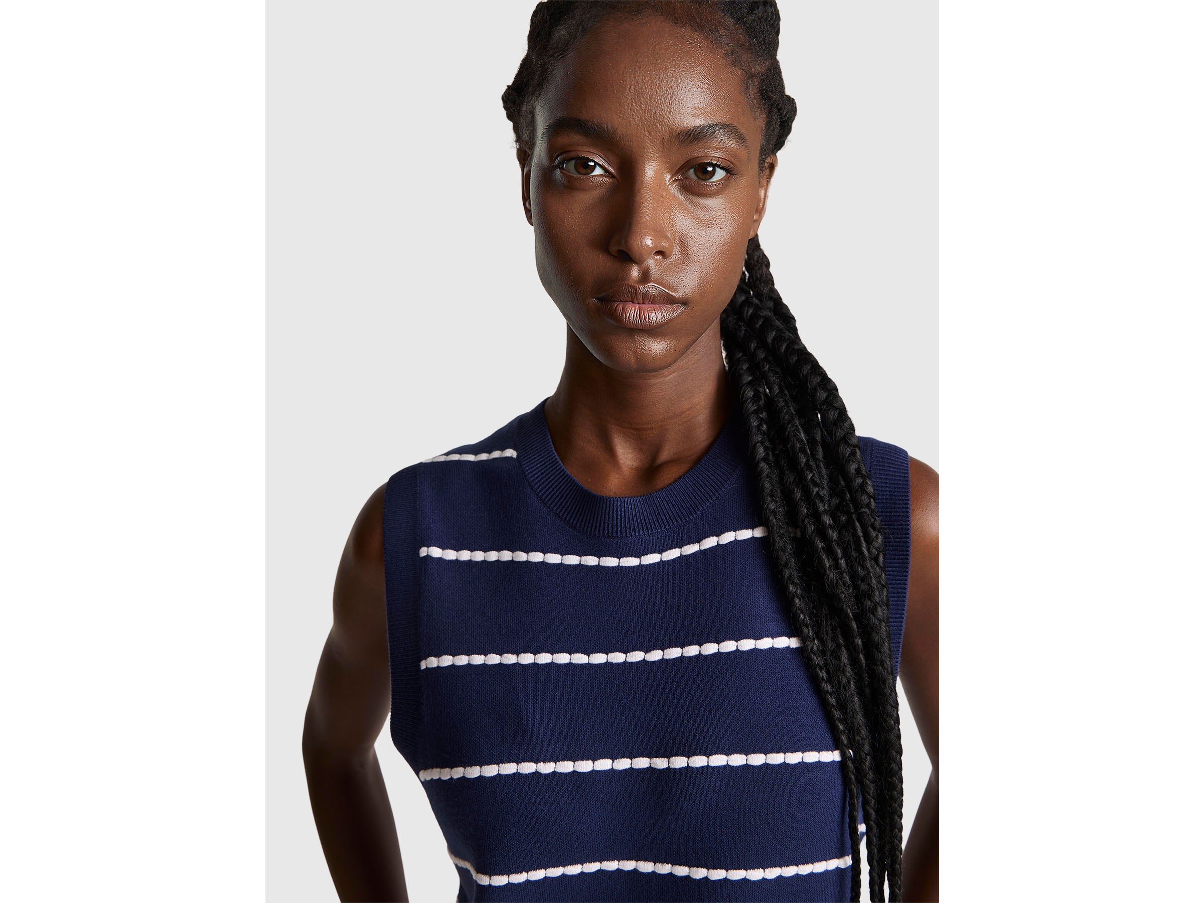 Colete jacquard em mistura de viscose - ucb_image_FY