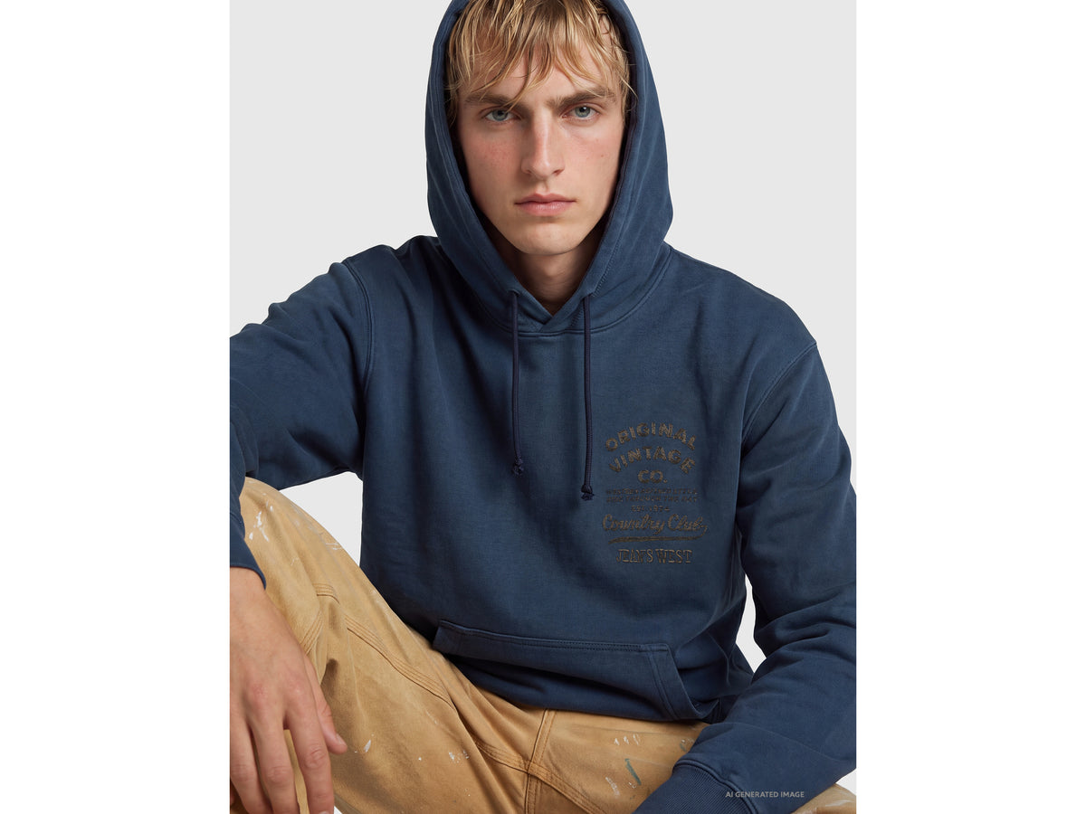 Vintage-look hoodie