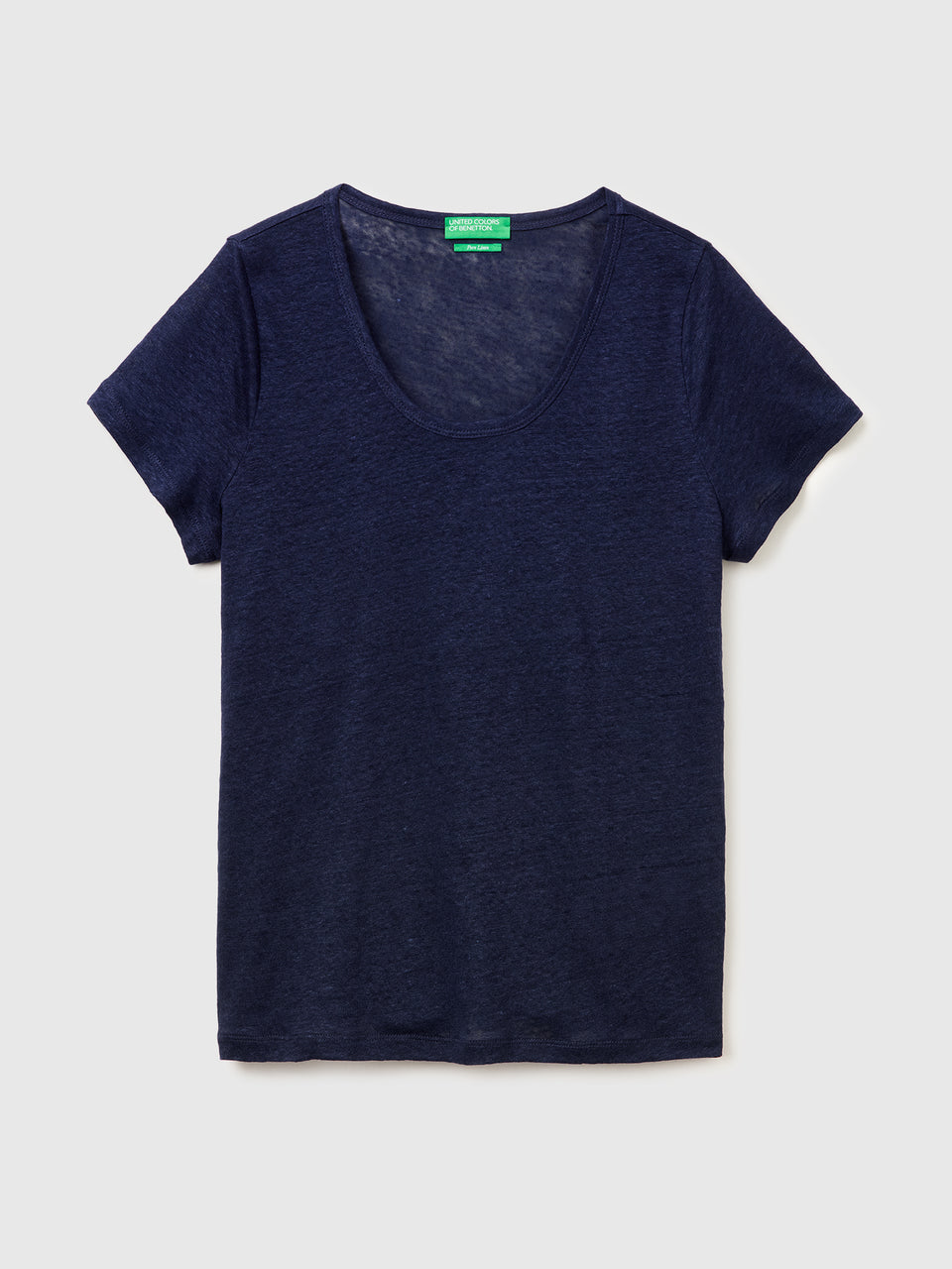 Round-neck T-shirt in pure linen - ucb_image_FS