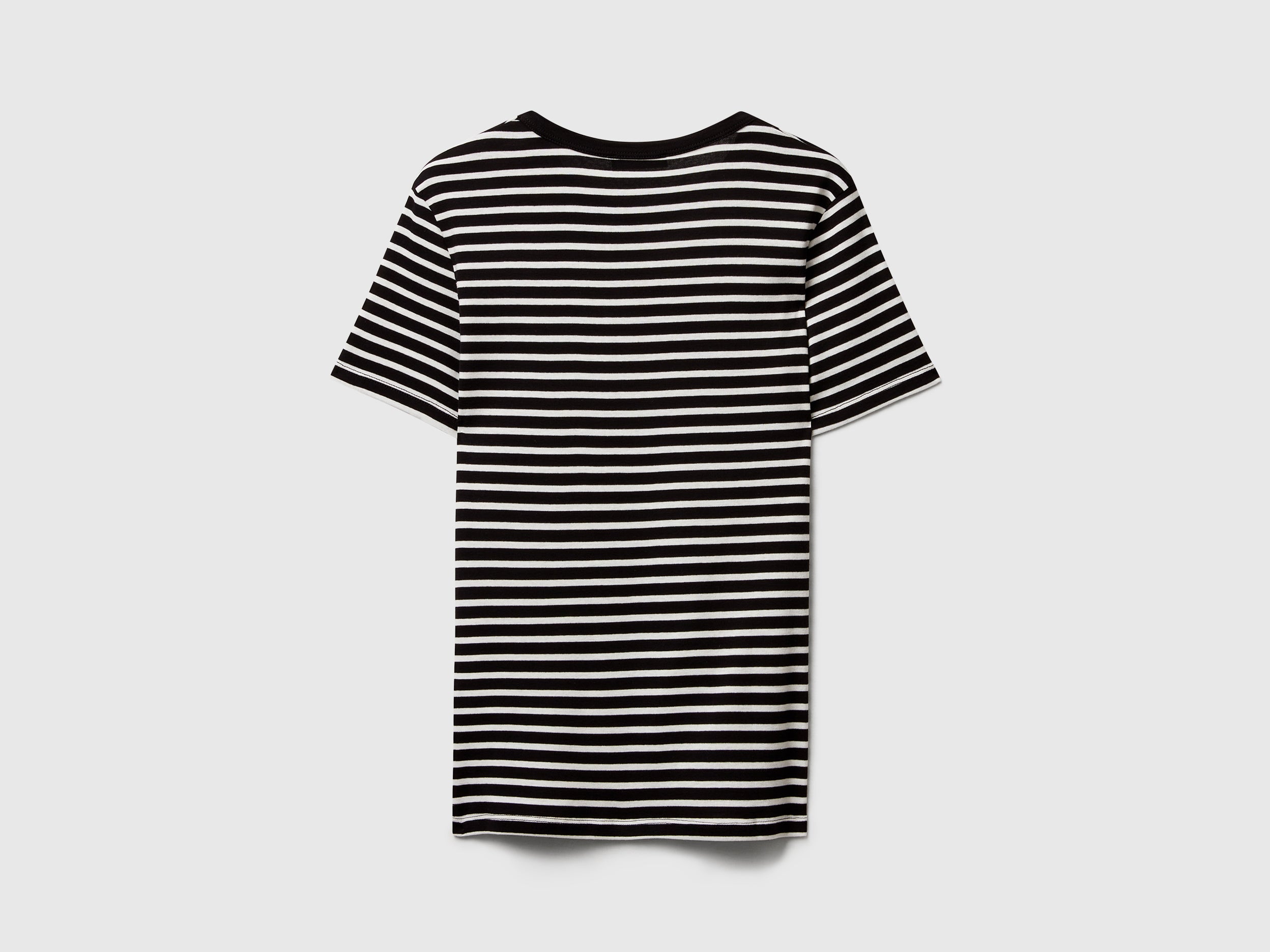T-shirt de gola redonda às riscas - ucb_image_BS