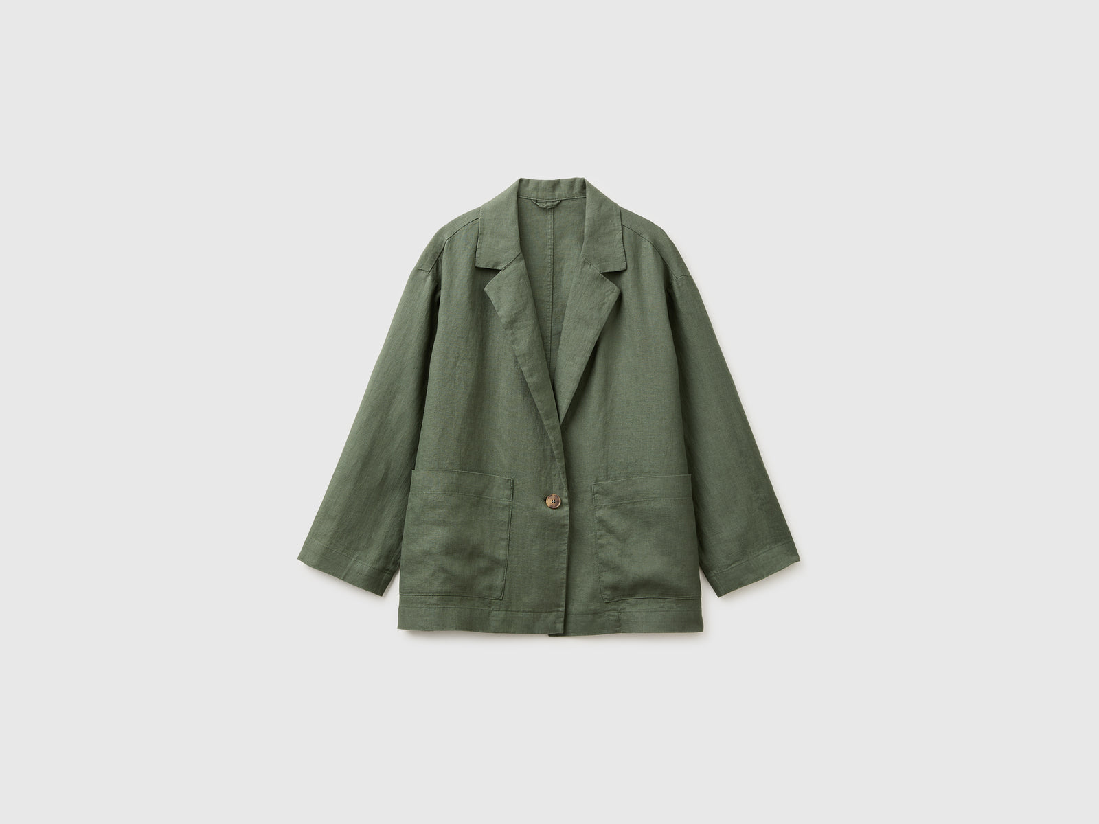 100% linen single-breasted blazer - ucb_image_FS