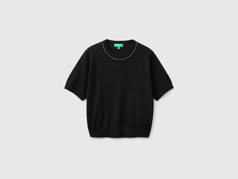 Camisola de manga curta em pura lã Merino - ucb_image_FS