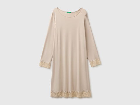Camisa de noite fluida com renda - ucb_image_FS