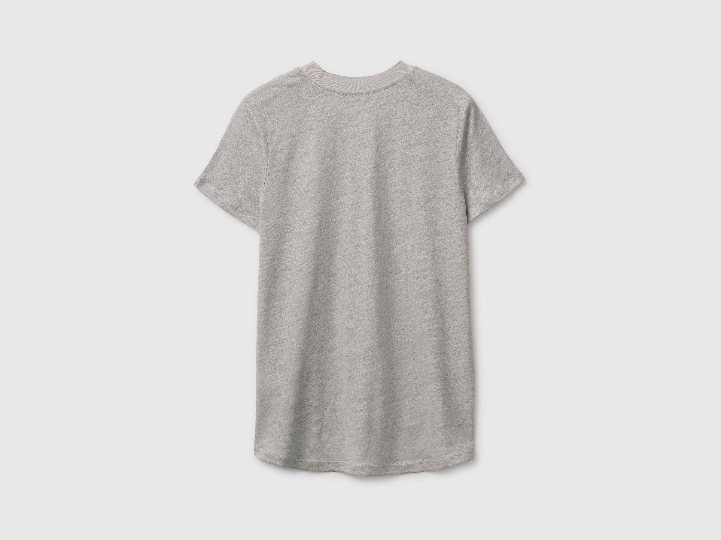 Crew neck T-shirt in pure linen - ucb_image_BS