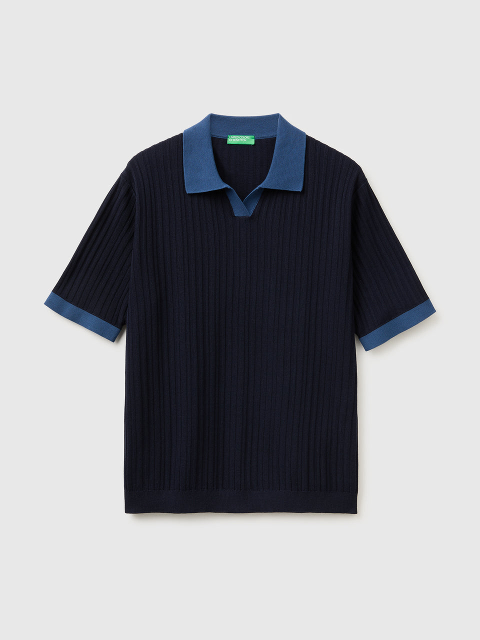 Ribbed knit polo shirt - ucb_image_FS
