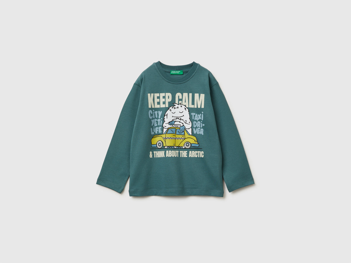 T-shirt com estampa em algodão quente - ucb_image_FS