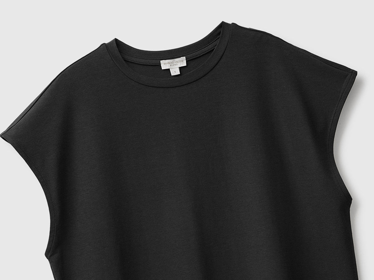 T-shirt em mistura de viscose de bambu - ucb_image_FY