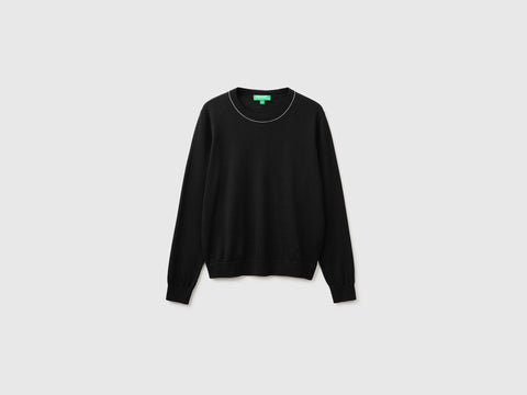 Camisola de gola redonda em pura lã Merino - ucb_image_FS