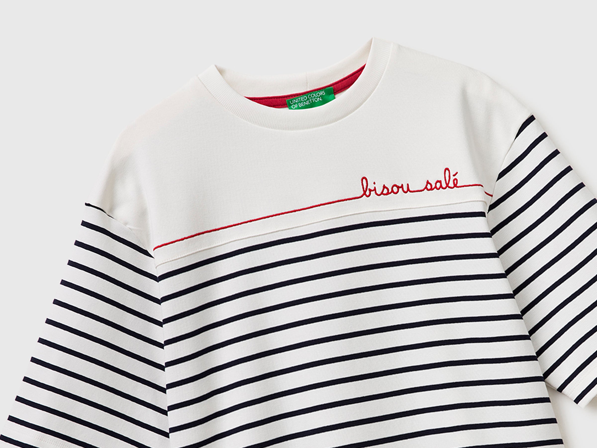 Sailor striped T-shirt with embroidery - ucb_image_DS1