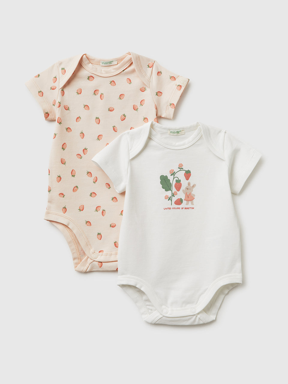 Two bodysuits in stretch organic cotton - ucb_image_FS