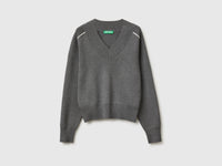 Camisola boxy fit com decote em V - ucb_image_FS