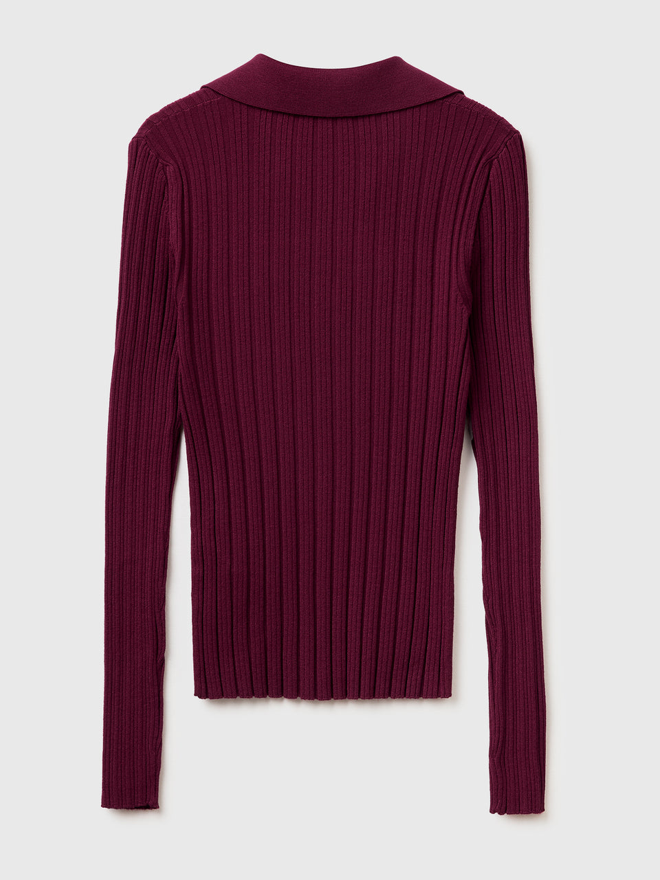 Ribbed sweater with polo collar - ucb_image_BS