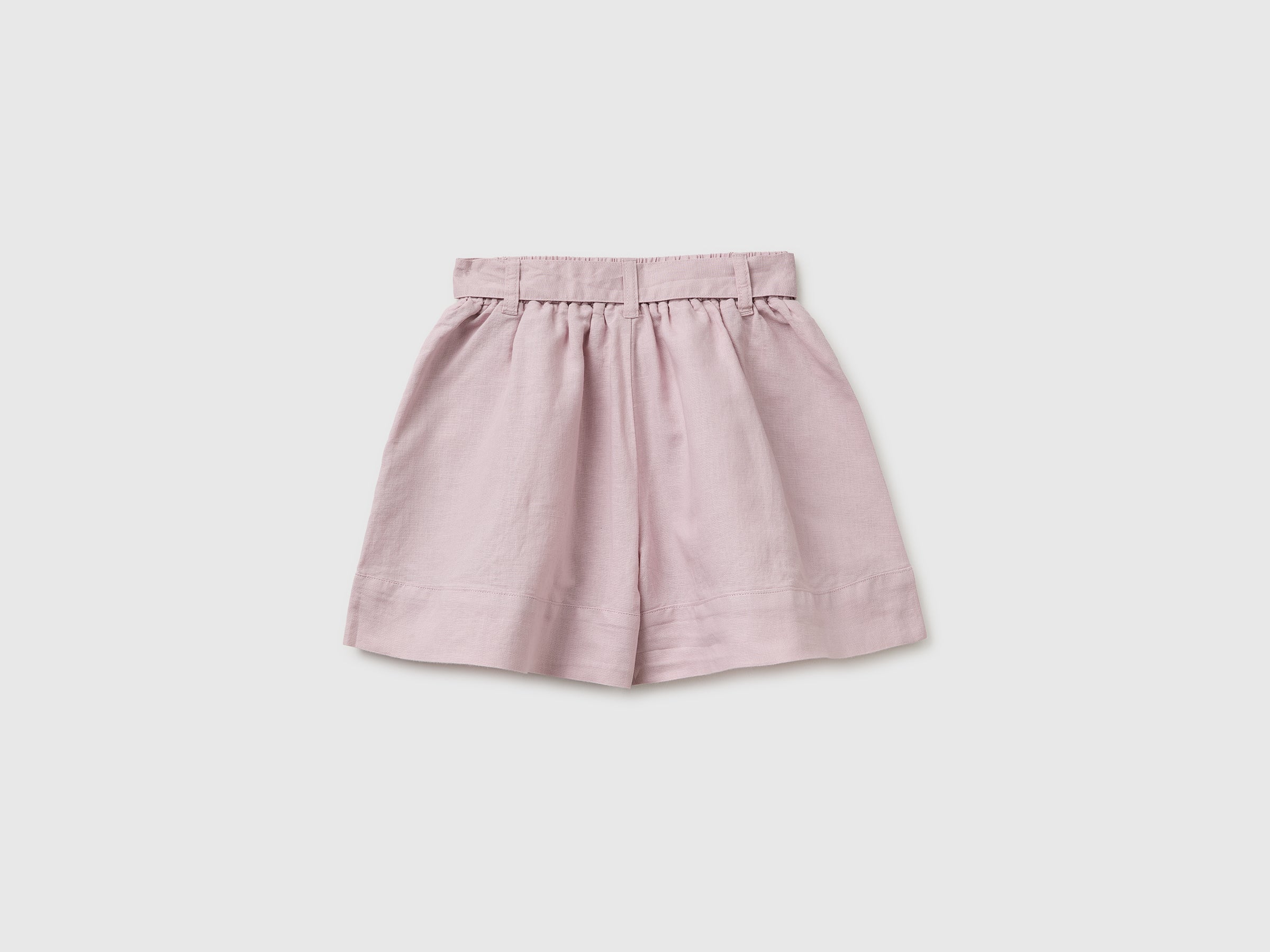 Linen blend shorts with sash - ucb_image_BS