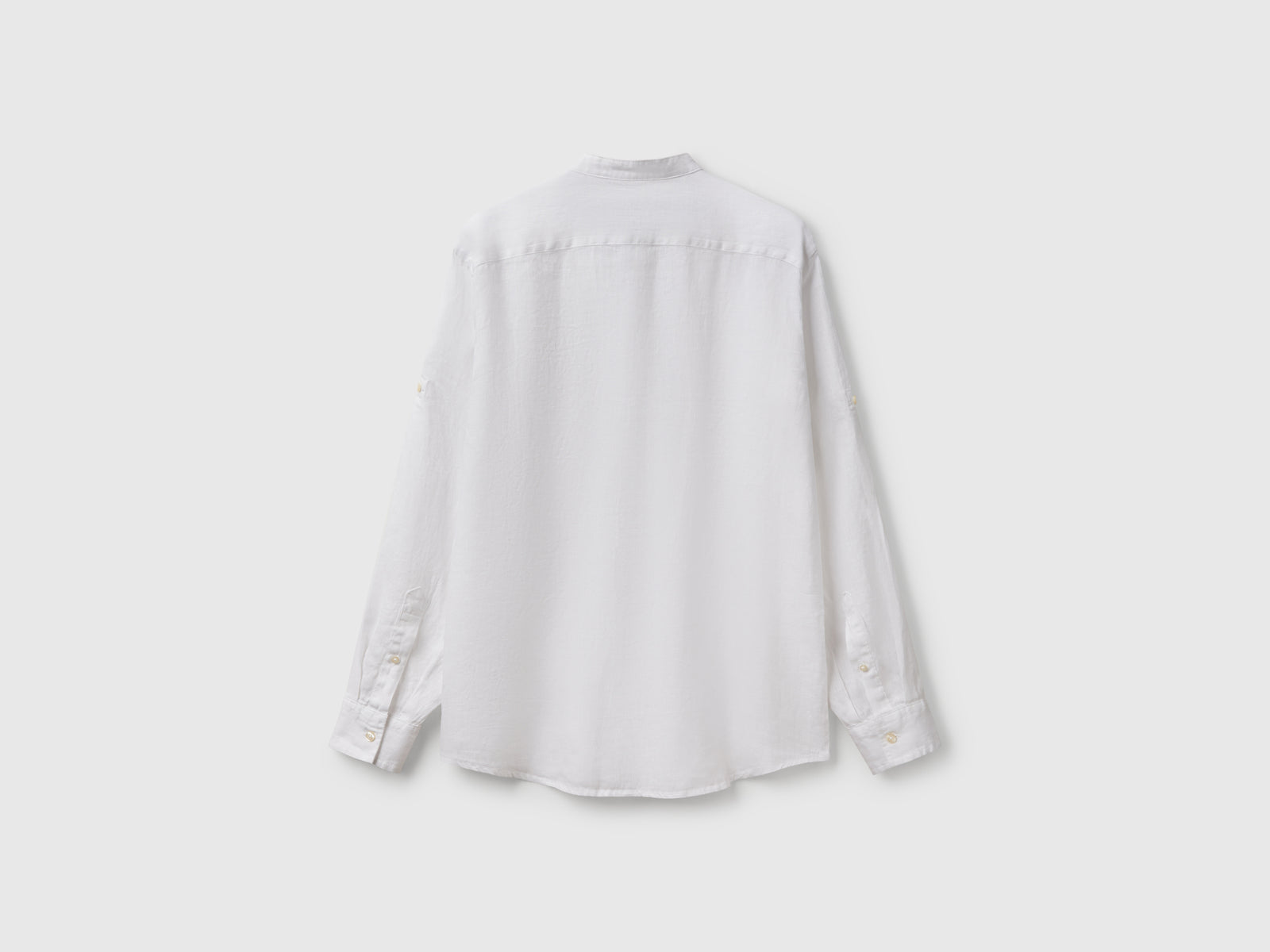 Linen short with Mandarin collar - ucb_image_BS