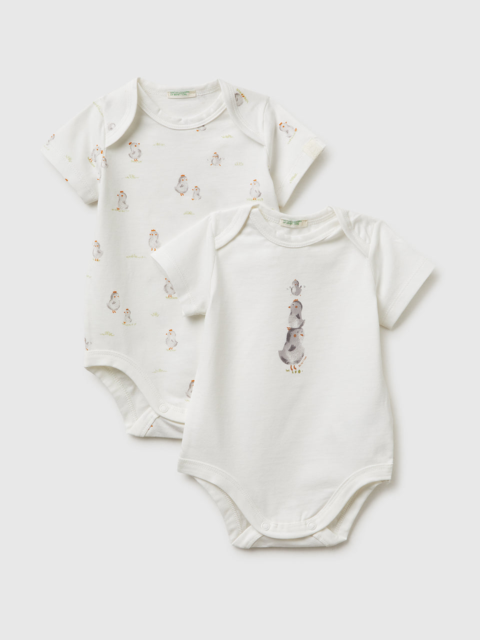 Two bodysuits in stretch organic cotton - ucb_image_FS