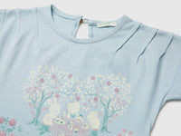 T-shirt with print and embroidery - ucb_image_DS1