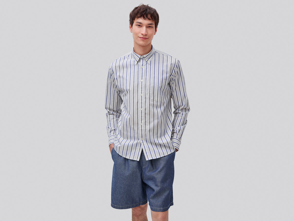 Camisa button down às riscas - ucb_image_F
