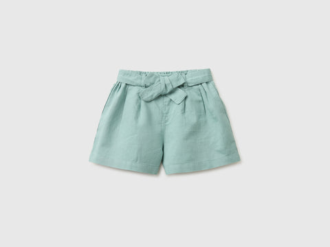 Linen blend shorts with sash - ucb_image_FS