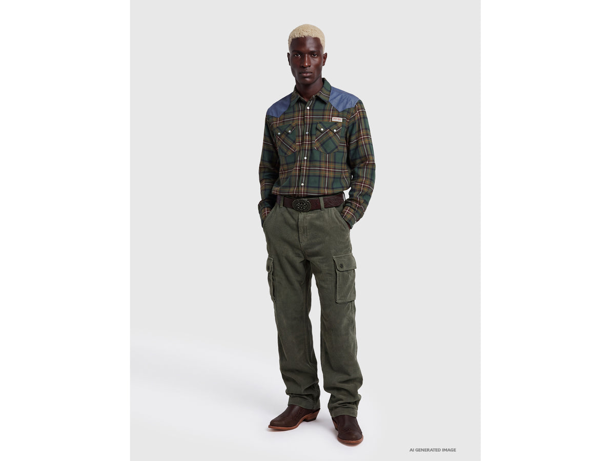 Calças cargo de veludo efeito usado - ucb_image_FY