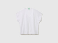 Camisola decote em V em mistura de linho - ucb_image_FS