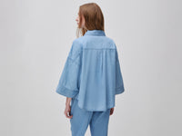 Camisa evasé em chambray - ucb_image_B