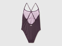 Ribbed one-piece swimsuit with lurex - ucb_image_BS