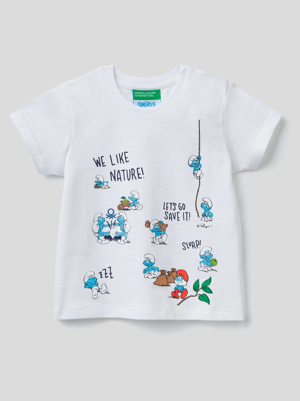 T-shirt com estampa Os Smurfs image number 1