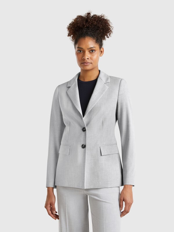 Blazer slim fit Mulher