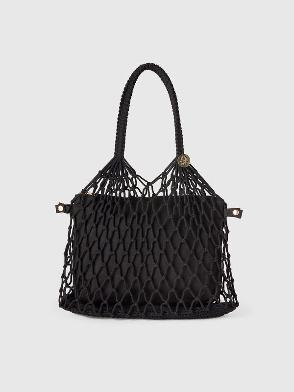 Shopping bag em rede Mulher