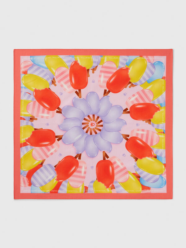 Bandana com padrão de gelados Mulher
