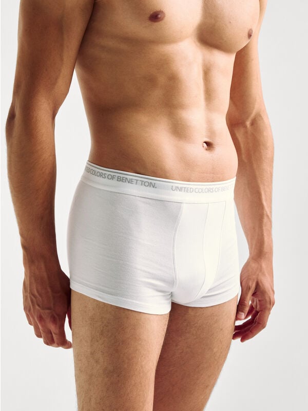 Boxers em algodão stretch Homem