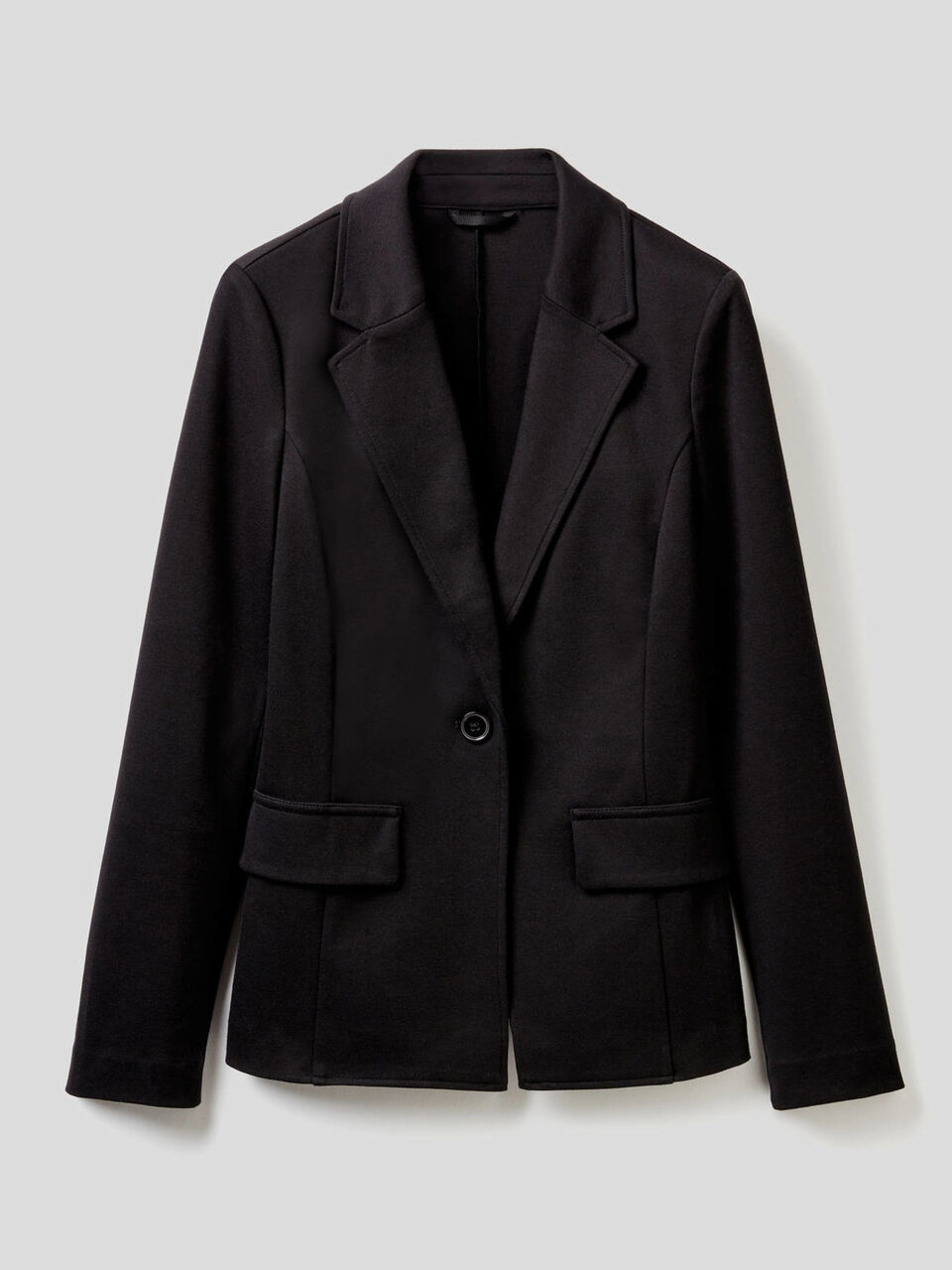 Blazer em mescla de algodão stretch image number 1