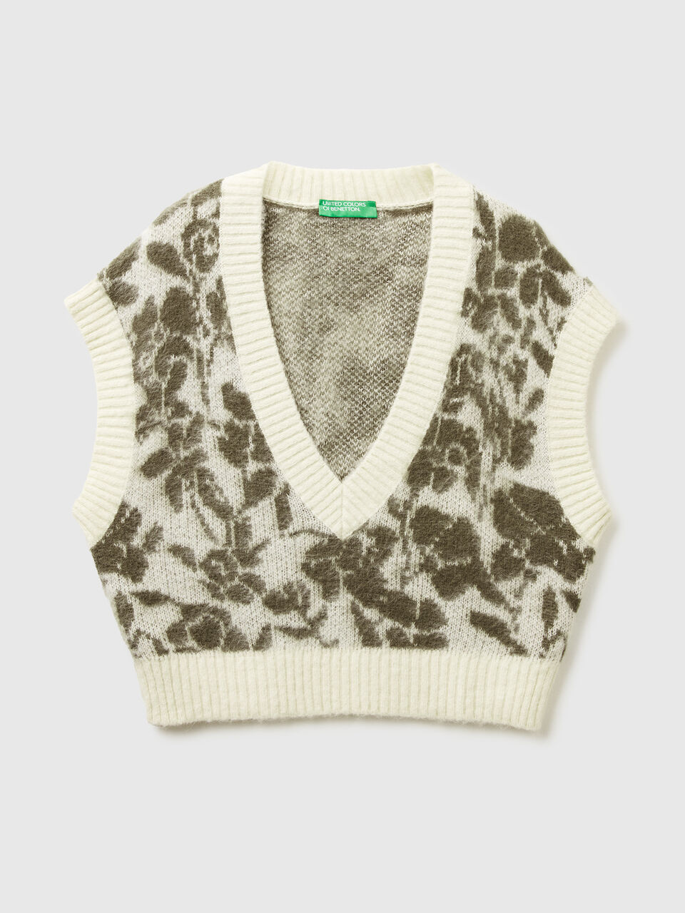 S/L V NECK SWEATER Mulher image number null