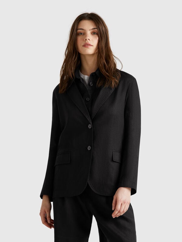 Blazer em linho puro Mulher