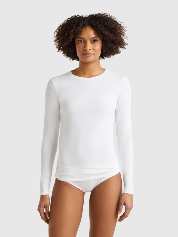 T-shirt em algodão super stretch Mulher