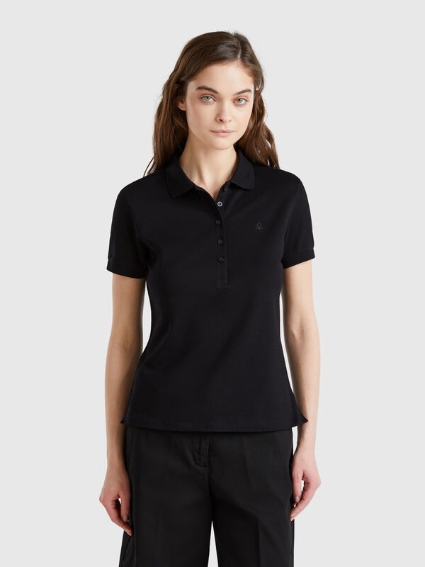 Polo slim fit em algodão stretch Mulher