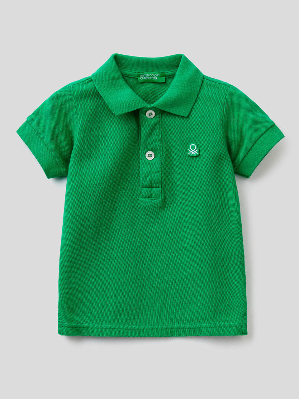 Polo em piqué de algodão orgânico image number 1
