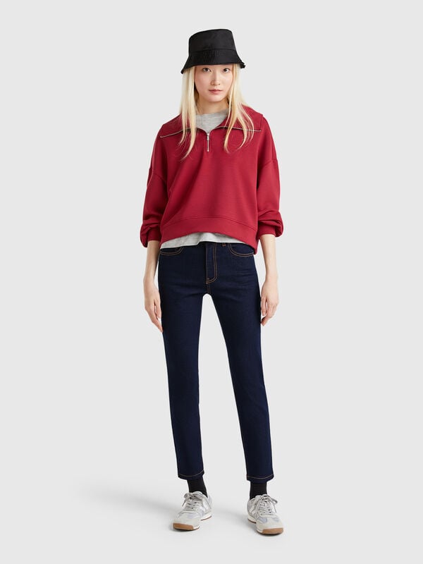Jeans bootcut em algodão misto reciclado Mulher