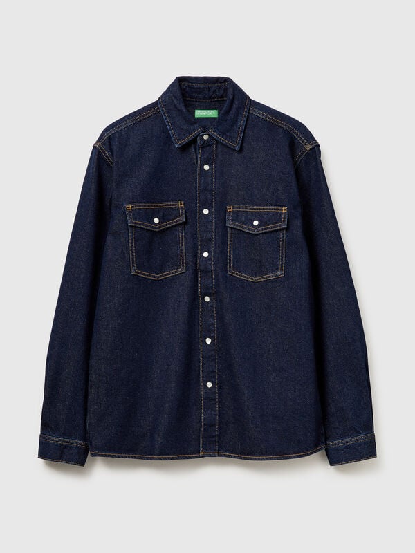 Overshirt de jeans Homem