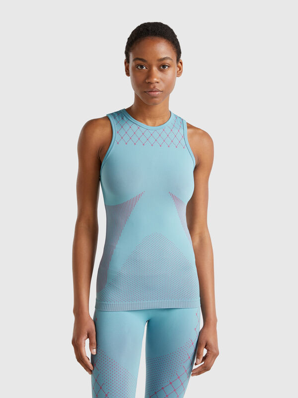 Top desportivo sem costuras Mulher