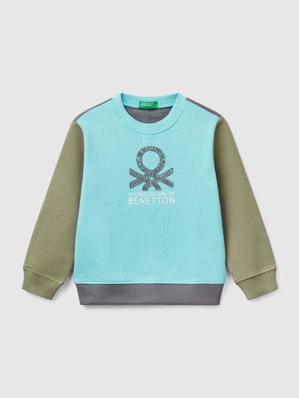 Sweat em algodão com estampa Menino
