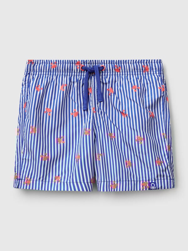 Boxers de banho padrão em nylon Menino