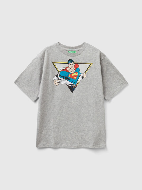 T-shirt ©&™ DC Comics Superman cinzento mélange Menino