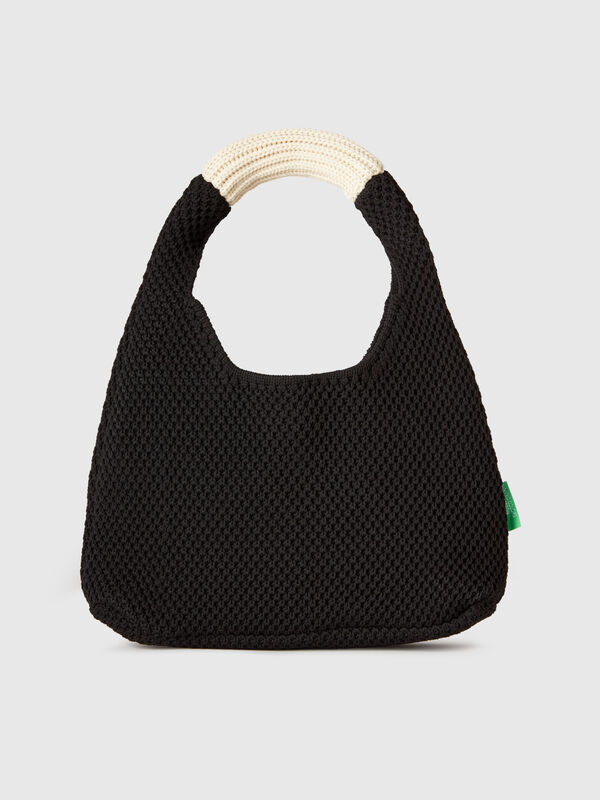 Bolsa tiracolo pequena em crochê Mulher