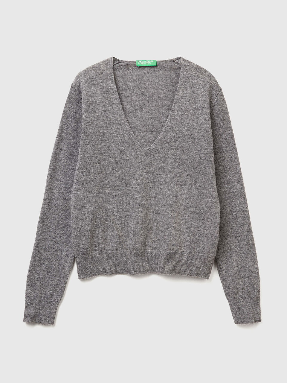 V NECK SWEATER L/S Mulher image number 1