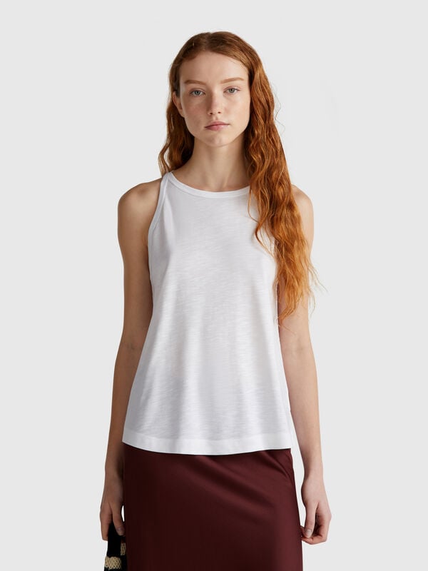 Top com decote americano Mulher