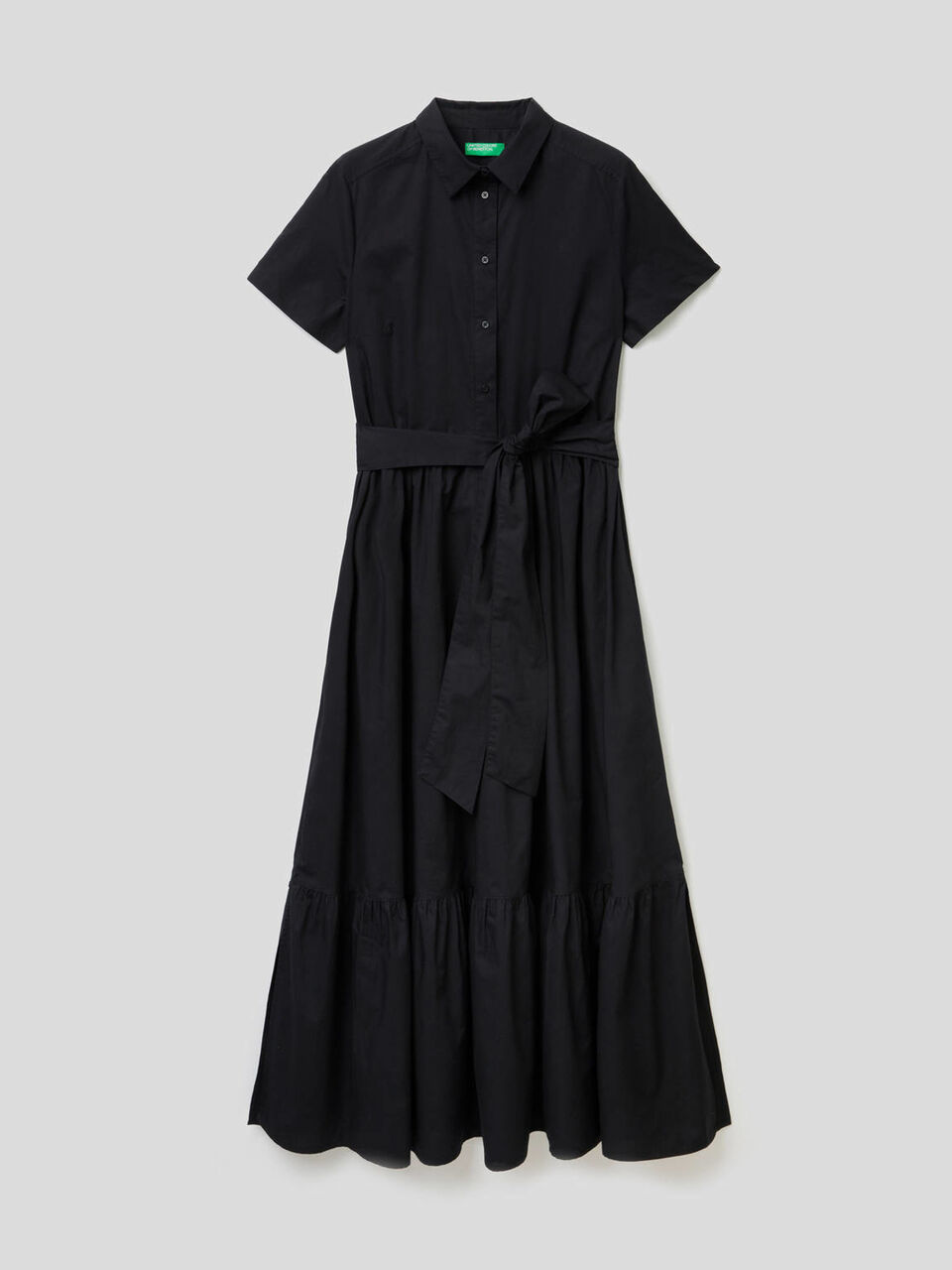 Vestido comprido com folho na base image number 1