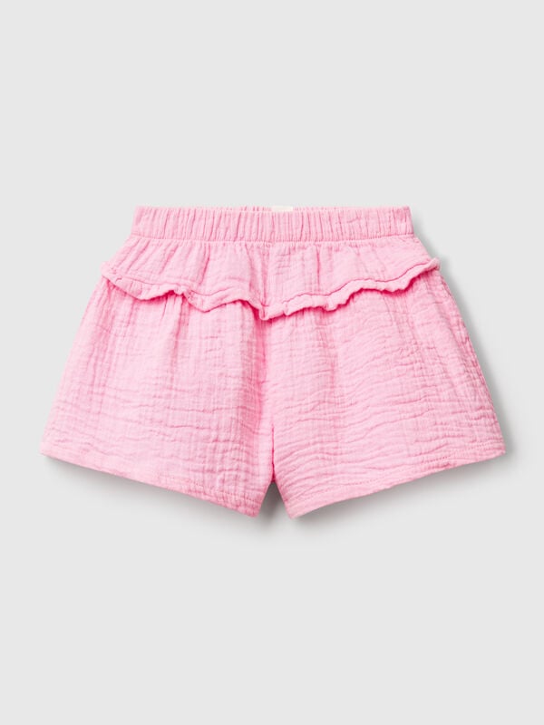 Saia-calça com folhos Recém-nascido