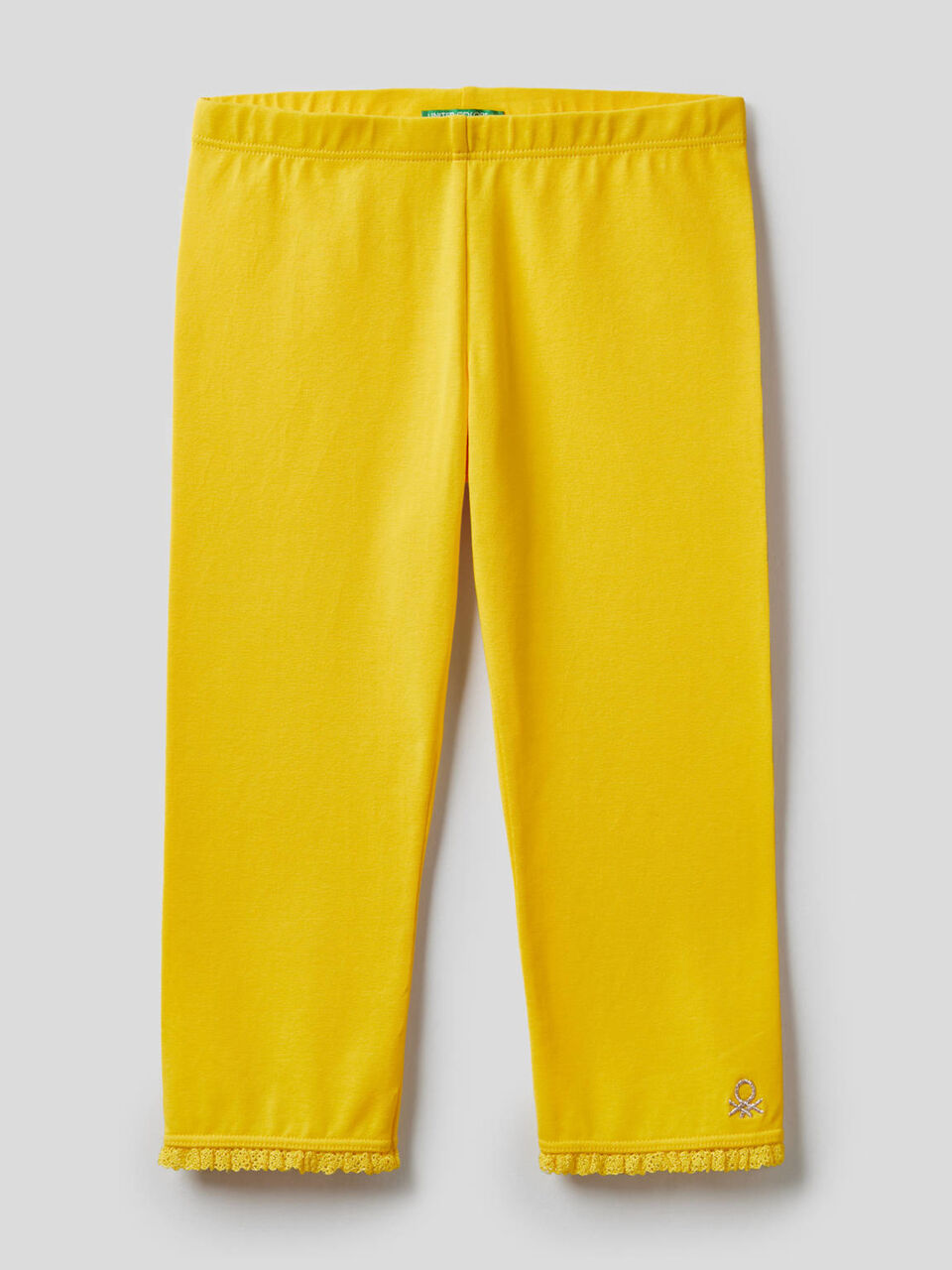 Leggings 3/4 em algodão stretch image number 1