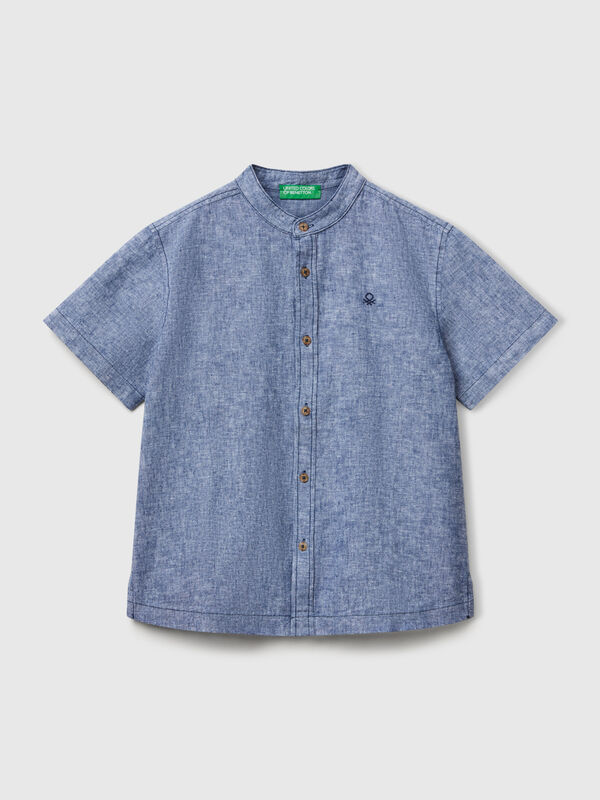 Camisa coreana de manga curta Menino